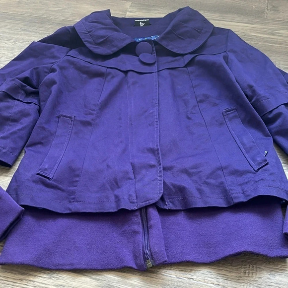 🔥Schwiing🔥 | Purple double  layer jacket with collar - Picture 2 of 15